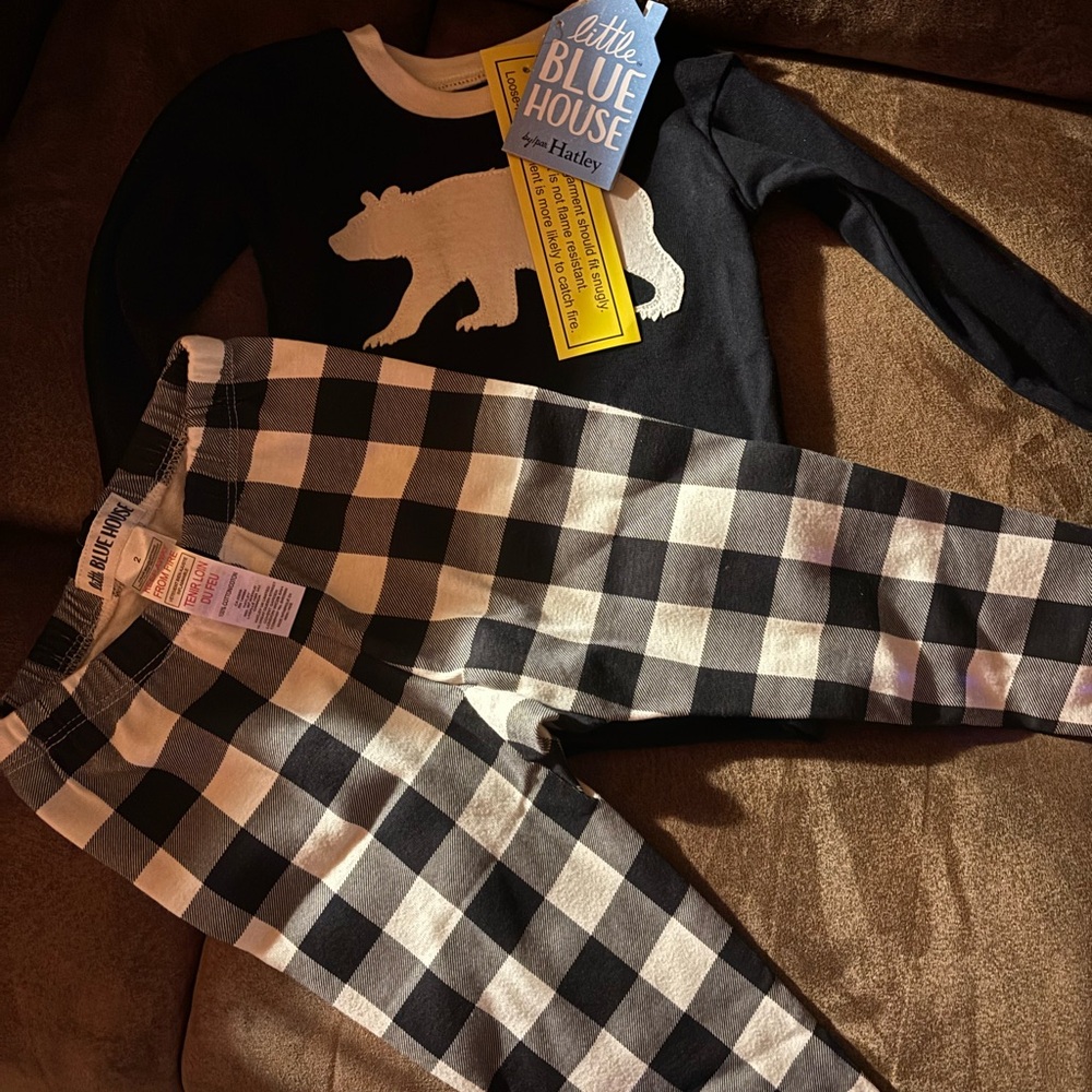 Little Blue House Bear Pajama Set
